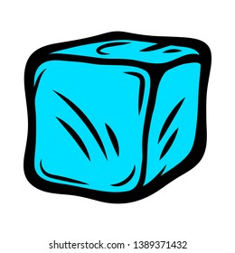Frozen ice cubes for drinks
