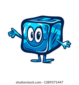 Frozen ice cubes for drinks