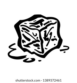 Frozen ice cubes for drinks