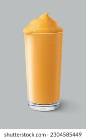 Frozen juice. Isolated vector illustration