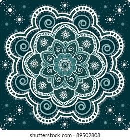 Frozen Ornamental Round Lace