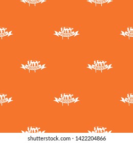 Frozen pattern vector orange for any web design best