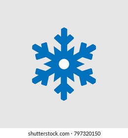 Frozen product icon, sign, vector. Snowflake icon.