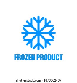 Frozen product icon and vector graphics