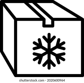 frozen product icon , vector illustration