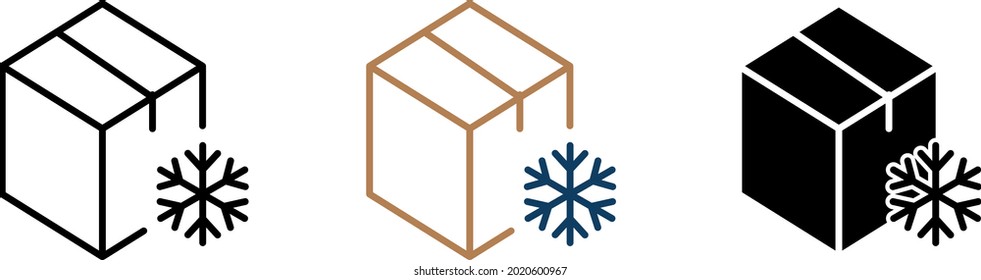 frozen product icon , vector illustration