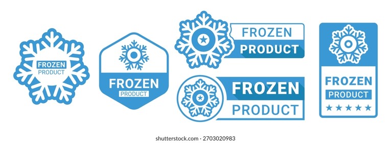Frozen Product Label with Snowflake Design