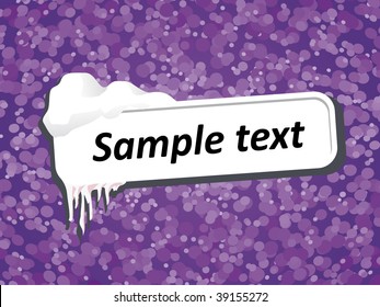 frozen signpost