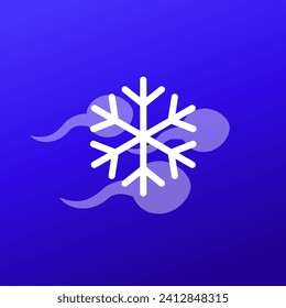icono de esperma congelado, vector de criopreservación