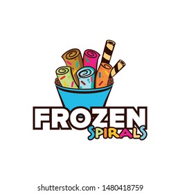 frozen spiral logo design fullcolour