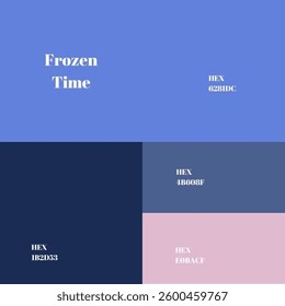 Frozen Time: A Chillingly Elegant Palette for Timeless and Icy Aesthetics
