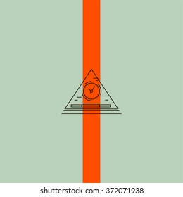 Frozen time icon. Watch, time symbol. Vector template. Timeline illustrations Vector illustration xmas. Clock symbol , alarm icon. Office clock icon, time sign. Time emblem. Timeline schedule.