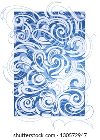 Frozen water ornament