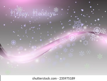 frozen wind winter snowflakes vector