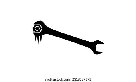 frozen wrench, high quality vector