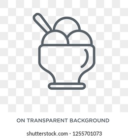 Frozen yogurt icon. Frozen yogurt design concept from Restaurant collection. Simple element vector illustration on transparent background.