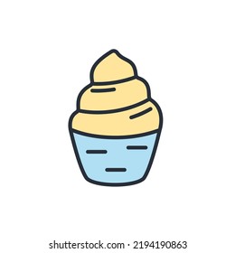 frozen yogurt icons  symbol vector elements for infographic web