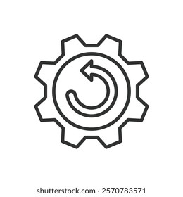 FRP Services icon in line design. FRP, services, factory reset, protection, security, data, recovery on white background vector. FRP Services editable stroke icon