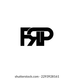 frp typography letter monogram logo design