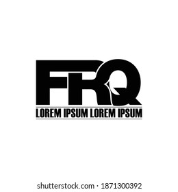 FRQ letter monogram logo design vector