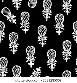 Fruit Abstrakte Grunge Textur stilisierte Muster Rapport Vektor