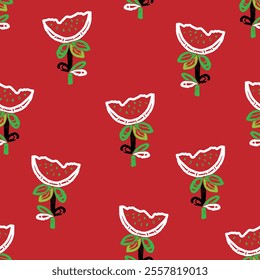 Fruit Abstract grunge texture stylized pattern rapport vector