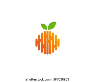 Fruit Abstract Logo Design Element