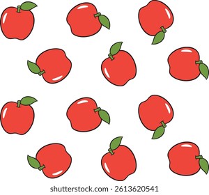 FRUIT - APPLE - ALLOVER PRINT  - PATTERN