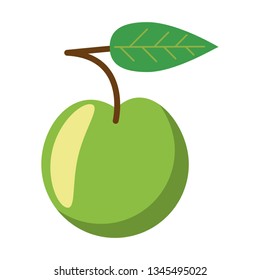 Fruit apple cartoon isolated