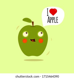 Fruit apple fun showing your personality