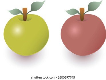 Fruit Apple Green and Rot