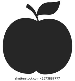 Fruit apple icon on transparent background. PNG