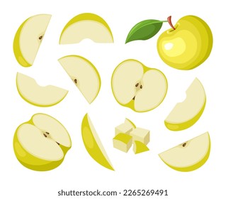 manzana de frutas aislada en fondo blanco