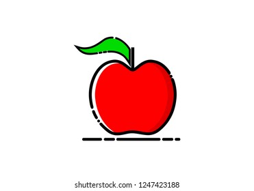 Fruit apple, MBE style logo