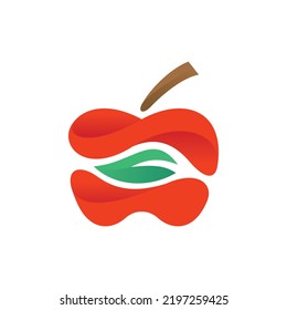 Fruit Apple Modern Nature Simple Logo