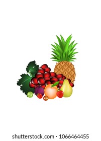 Fruit assorted background