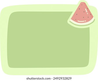 Fruit Background Text Box Cute Frame Fruits Notes Quote Box