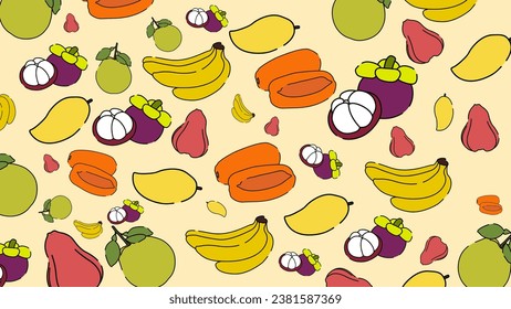 Fondos de frutas, cada tipo utilizado para diversas tareas