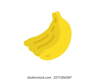 Fruit banana bunch icon illustration.