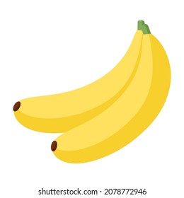 fruit banana cartoon vector isolated object