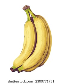 fruit banana a healthy snack icon isolated