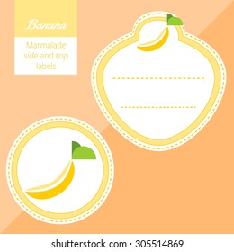 Fruit, banana label graphic