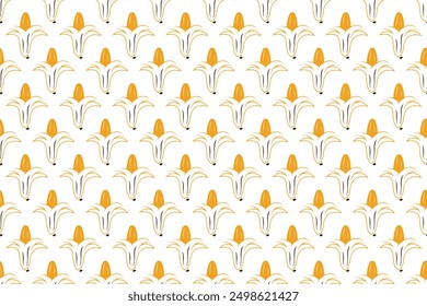 Fondo de patrón transparente de plátano de frutas. Abstractas fondo de patrón sin fisuras de plátano