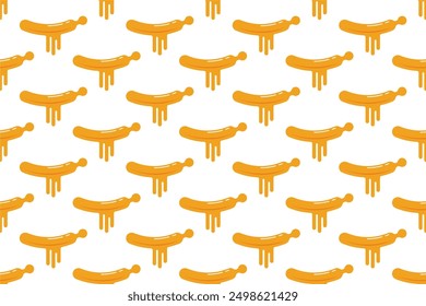 Fruit banana seamless pattern background. Abstract seamless pattern background of banana