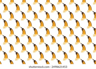 Fruit banana seamless pattern background. Abstract seamless pattern background of banana