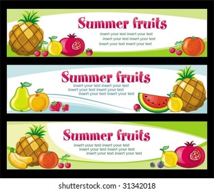 Fruit banners.  To see similar, please VISIT MY PORTFOLIO

