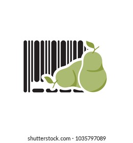 Fruit Barcode Logo Icon Design