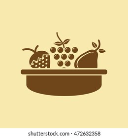 Fruit Basket Icon.