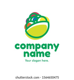 Fruit Basket Logo Healthy Logo
