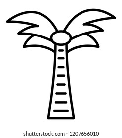 Fruit bearing coconut tree